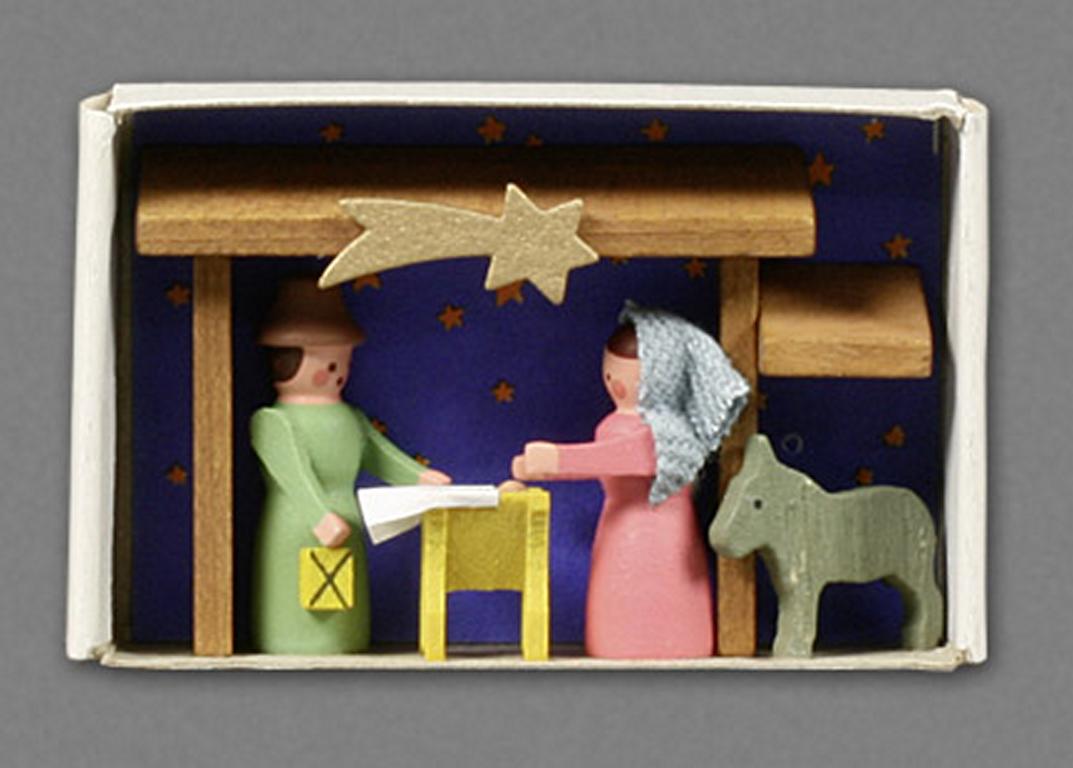 Zündholzschachtel Krippe