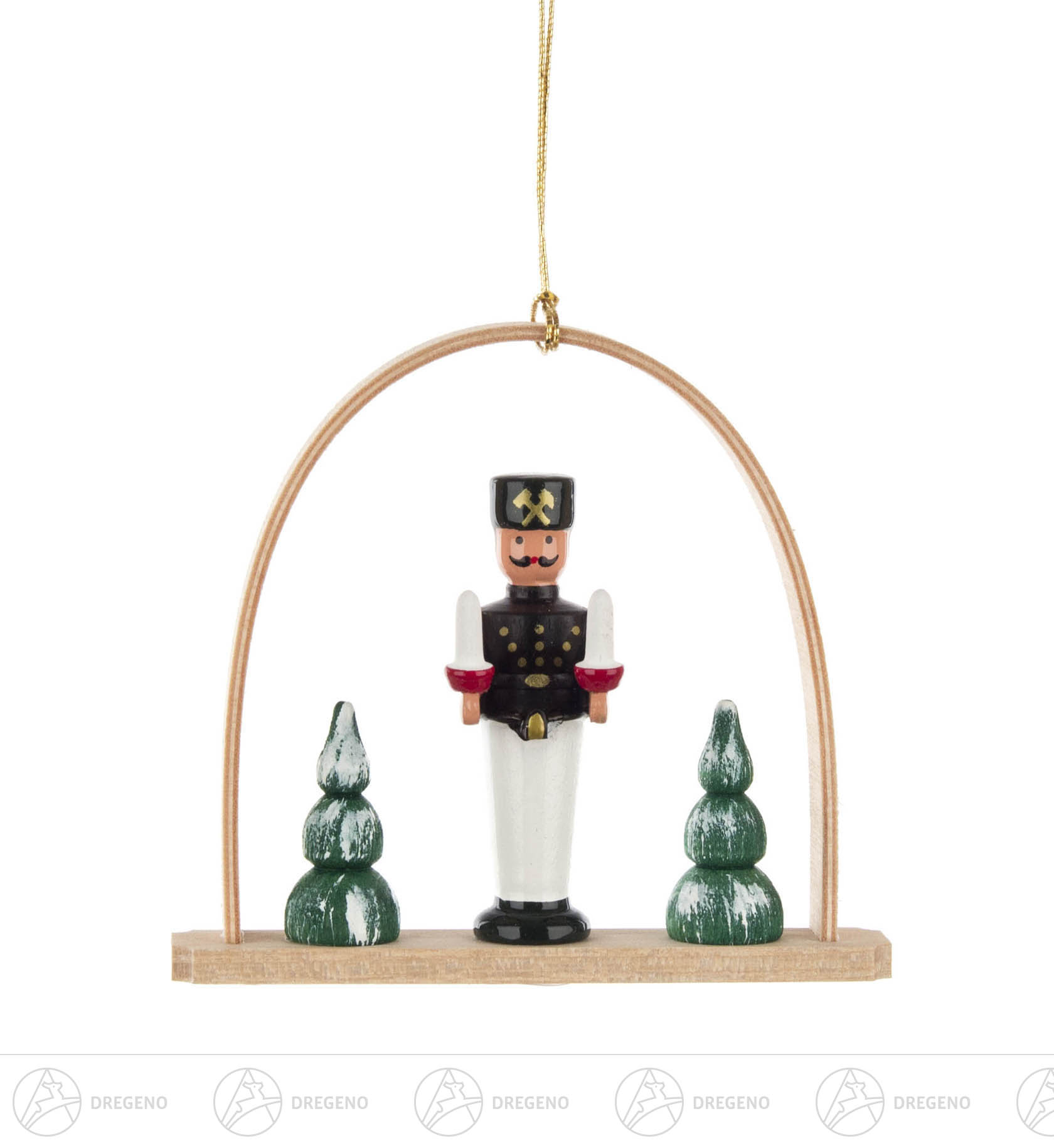 Behang Bergmann mit Licht im Bogen 7cm Behang Bergmann mit Licht im Bogen 7cm