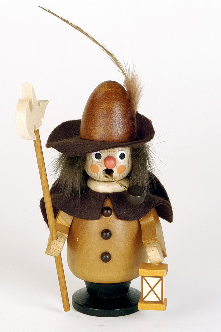 Räuchermann Nachtwächter natur  11,0 cm