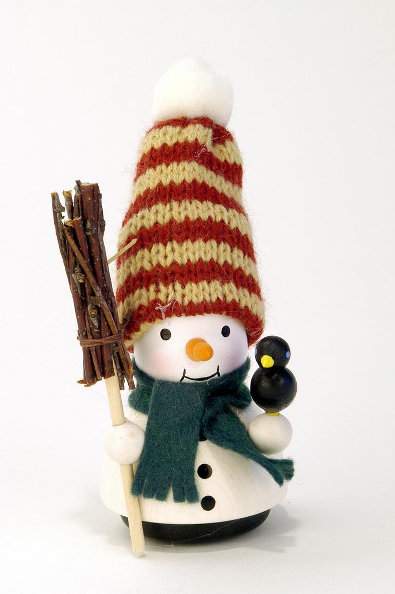 Wackelmännchen Schneemann m. Besen 11,0 cm Wackelmännchen Schneemann m. Besen 11,0 cm