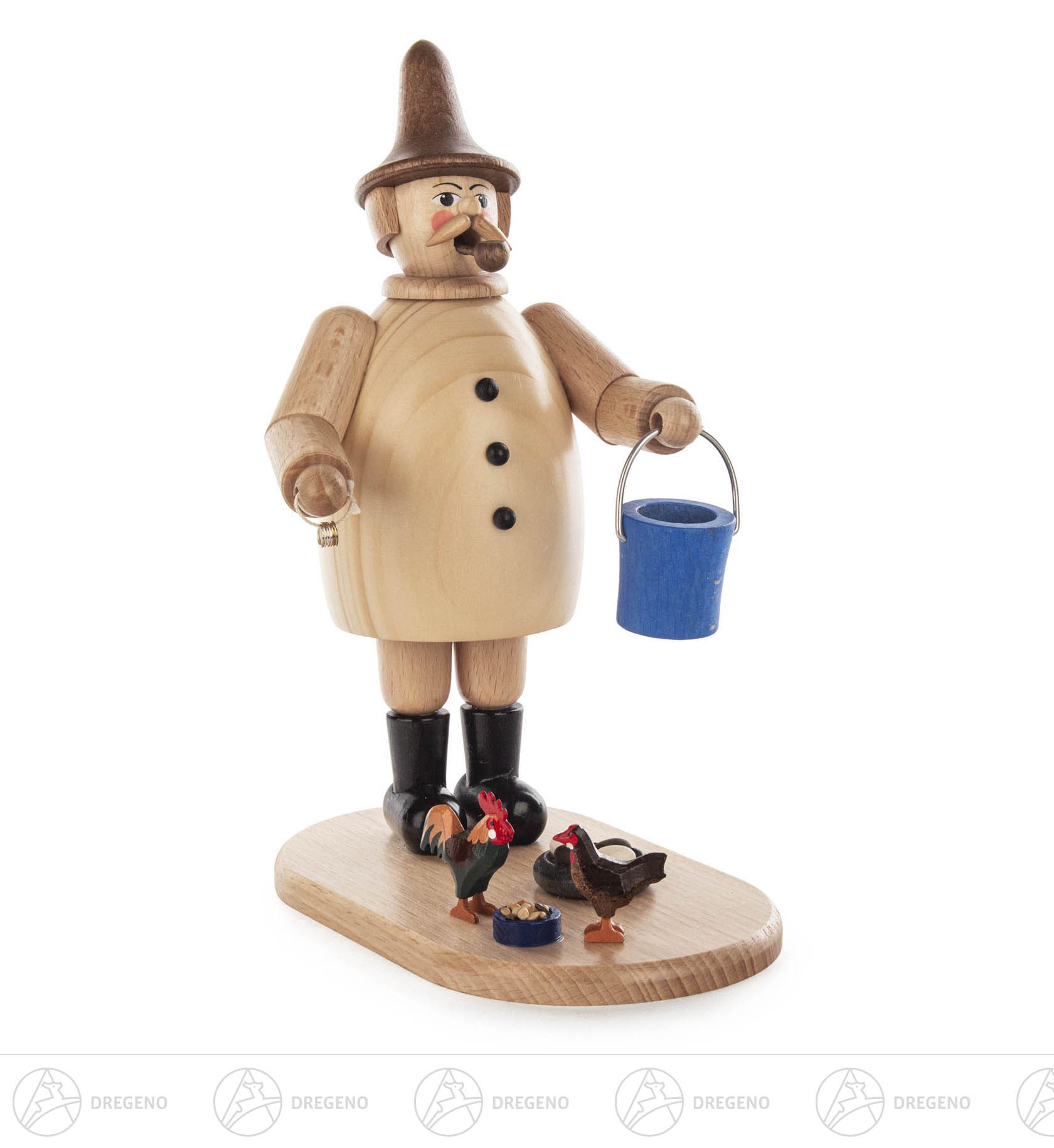 Räuchermann Geflügelzüchter 20cm