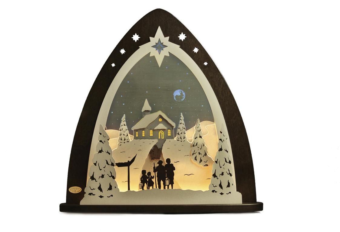 Lichterspitze LED Bergkapelle 52,0 x 53,5 x 9,0 cm Lichterspitze LED Bergkapelle 52,0 x 53,5 x 9,0 cm