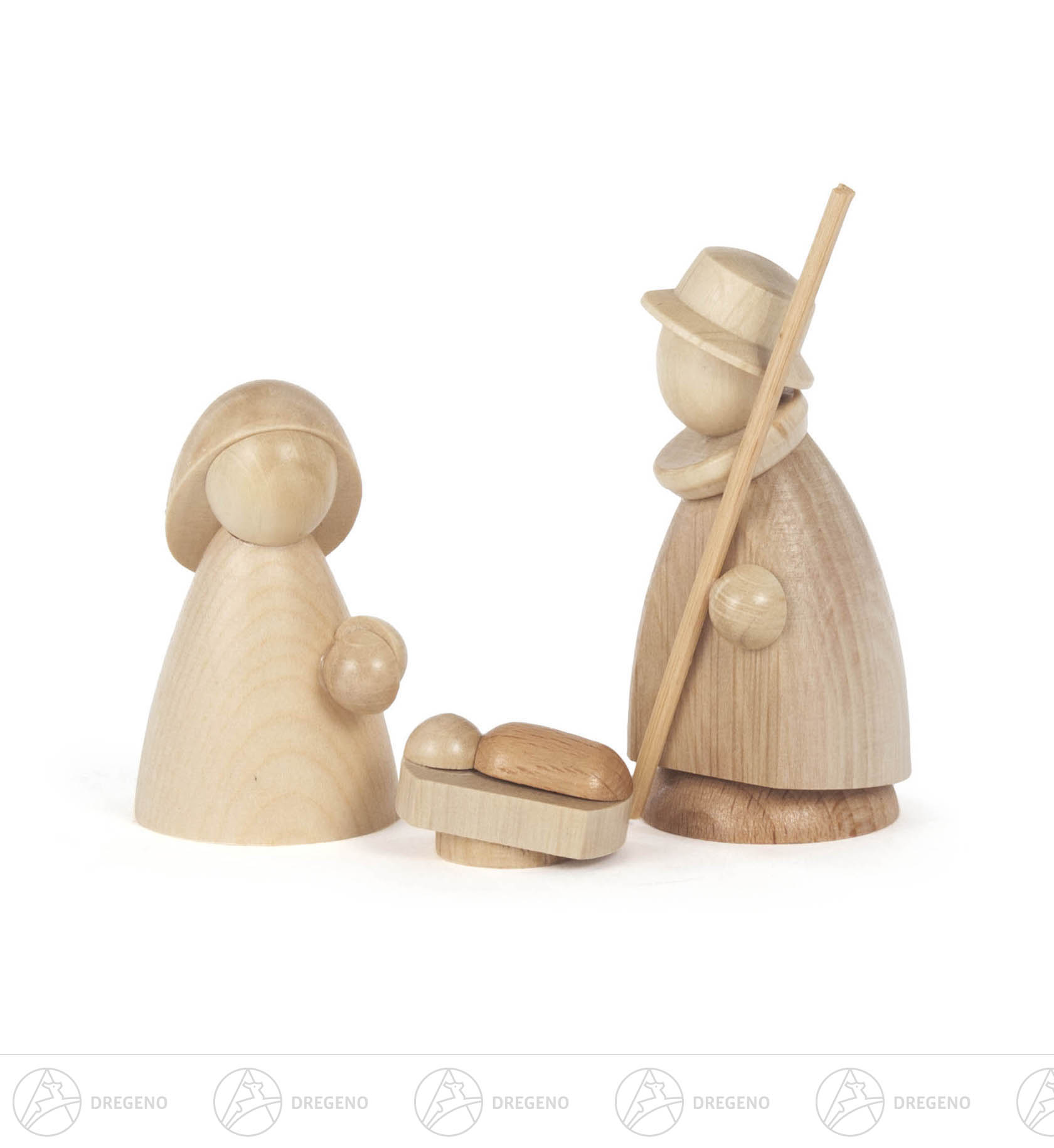 Heilige Familie natur (3) 8cm Heilige Familie natur (3) 8cm