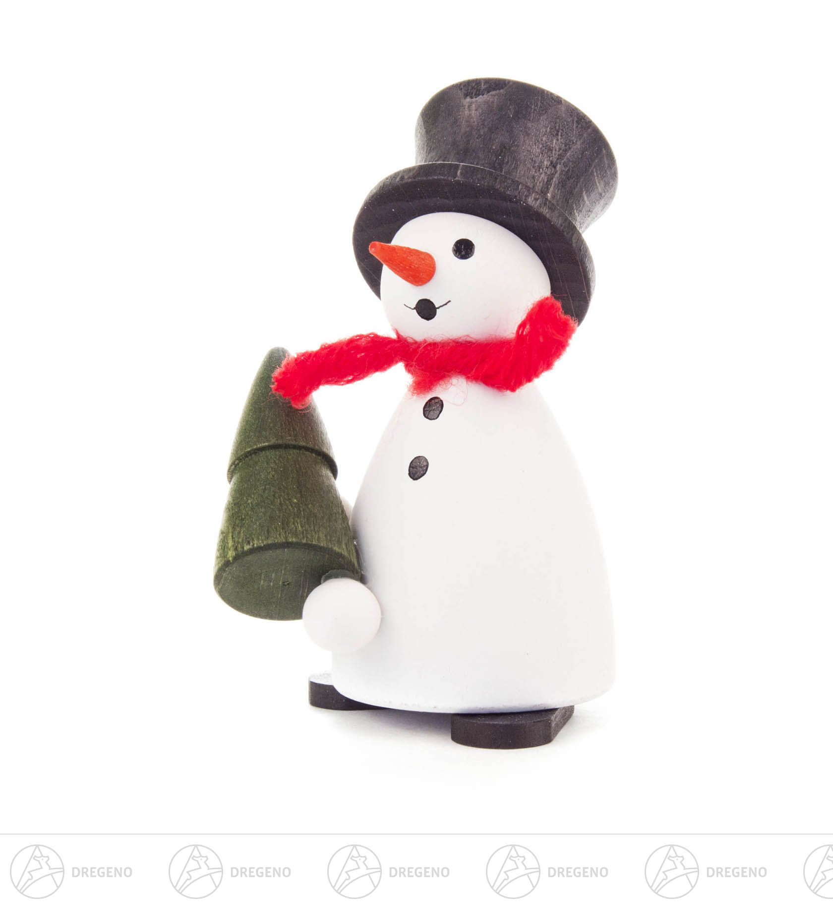 Schneemann mit Baum 8cm