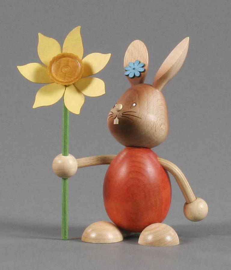 Hase Stupsi mit Blume Hase Stupsi mit Blume