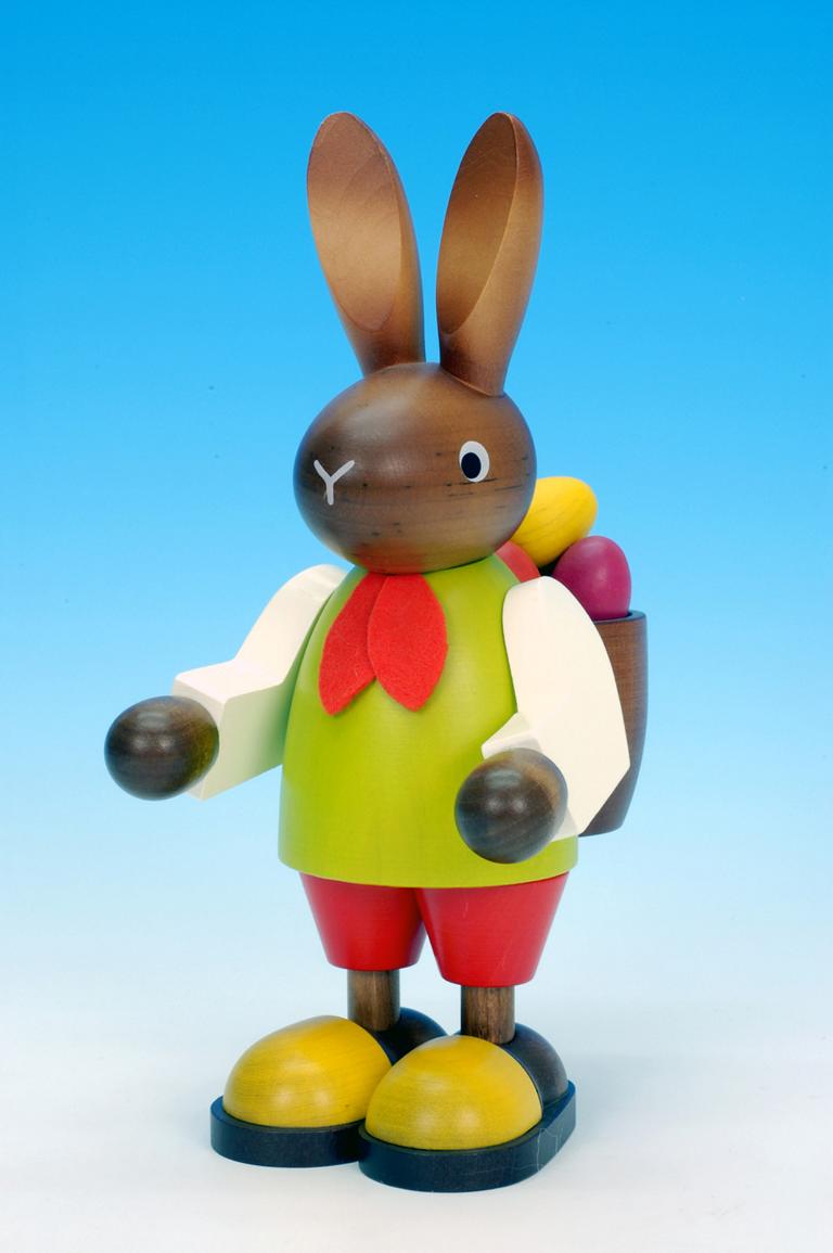 Hasenmann mit Eierkorb  22,5 cm