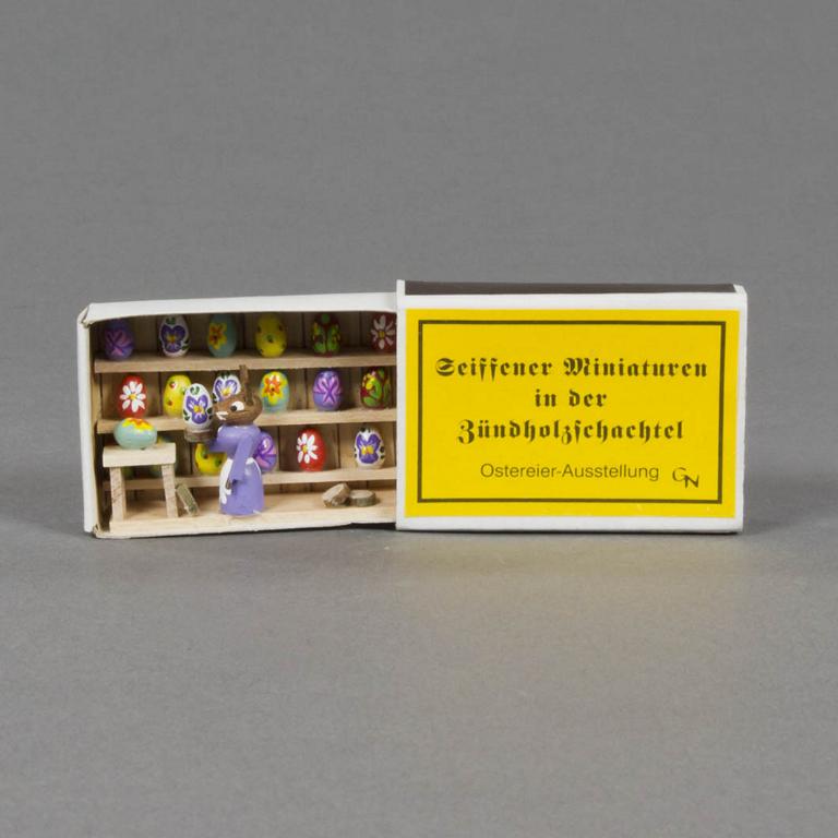 Zündholzschachtel Ostereierausstellung Zündholzschachtel Ostereierausstellung
