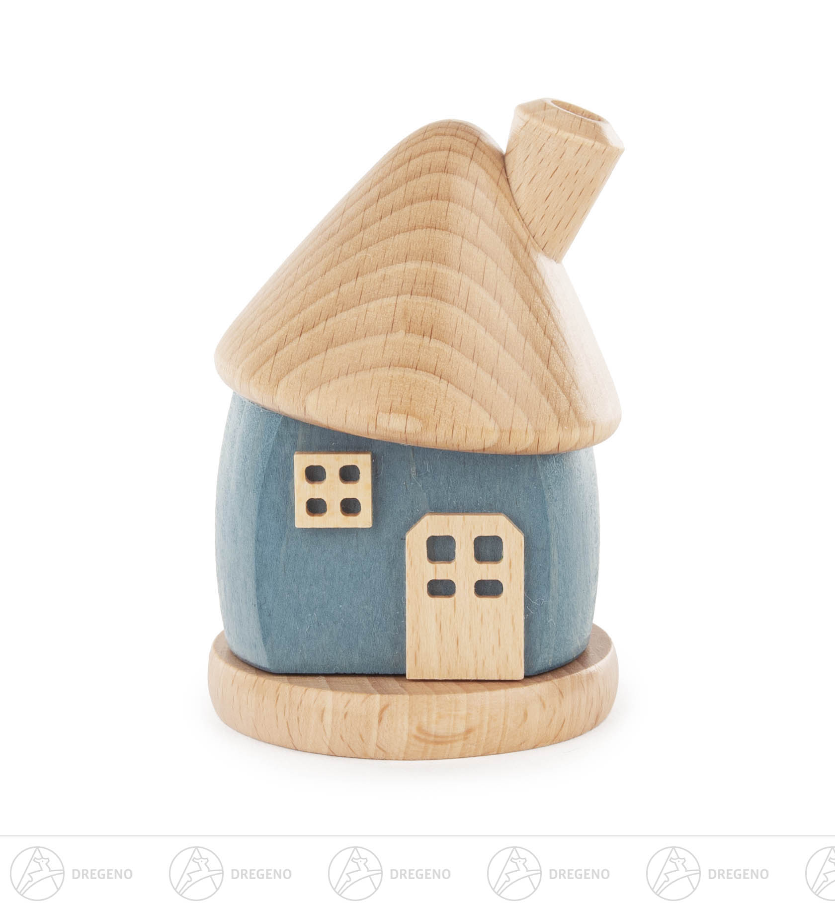 Räucherhaus blau 8,5cm