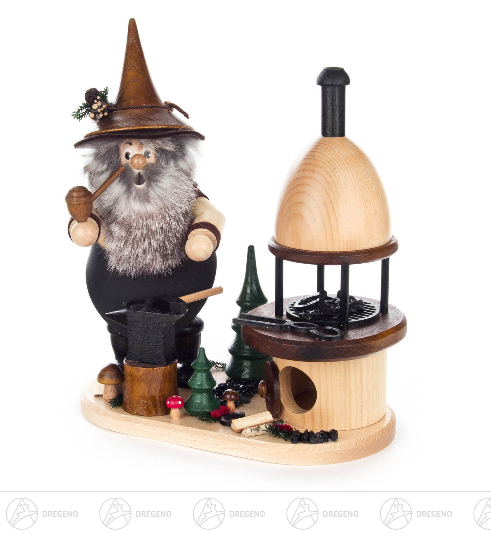 Räuchermann Waldwichtel Schmied