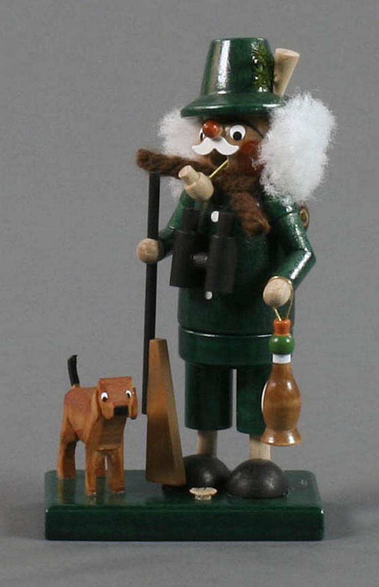 Mini Räuchermann Jäger mit Hund