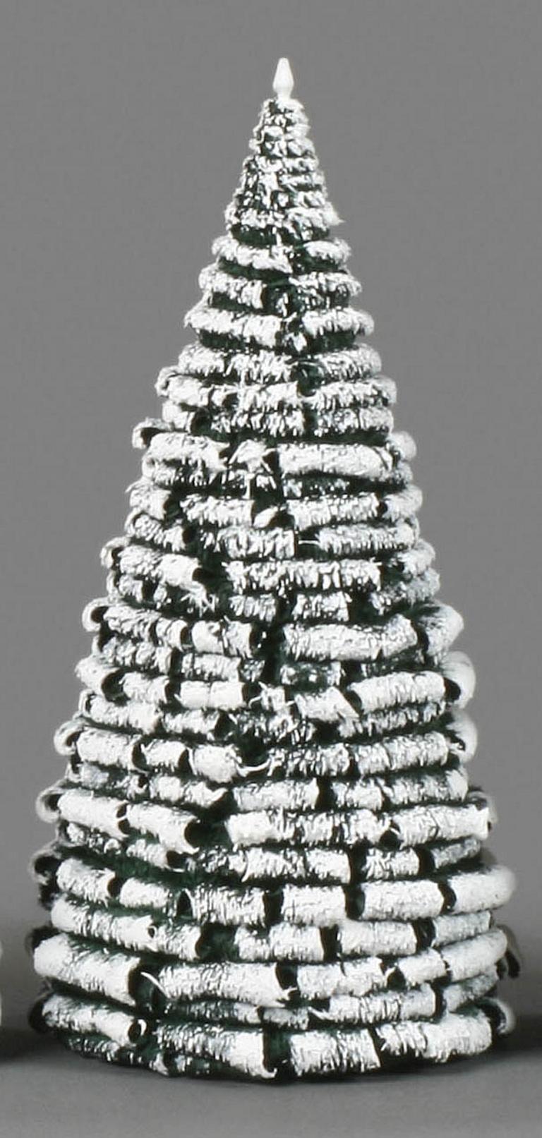 Raureifbaum grün/weiß, 16cm Raureifbaum grün/weiß, 16cm