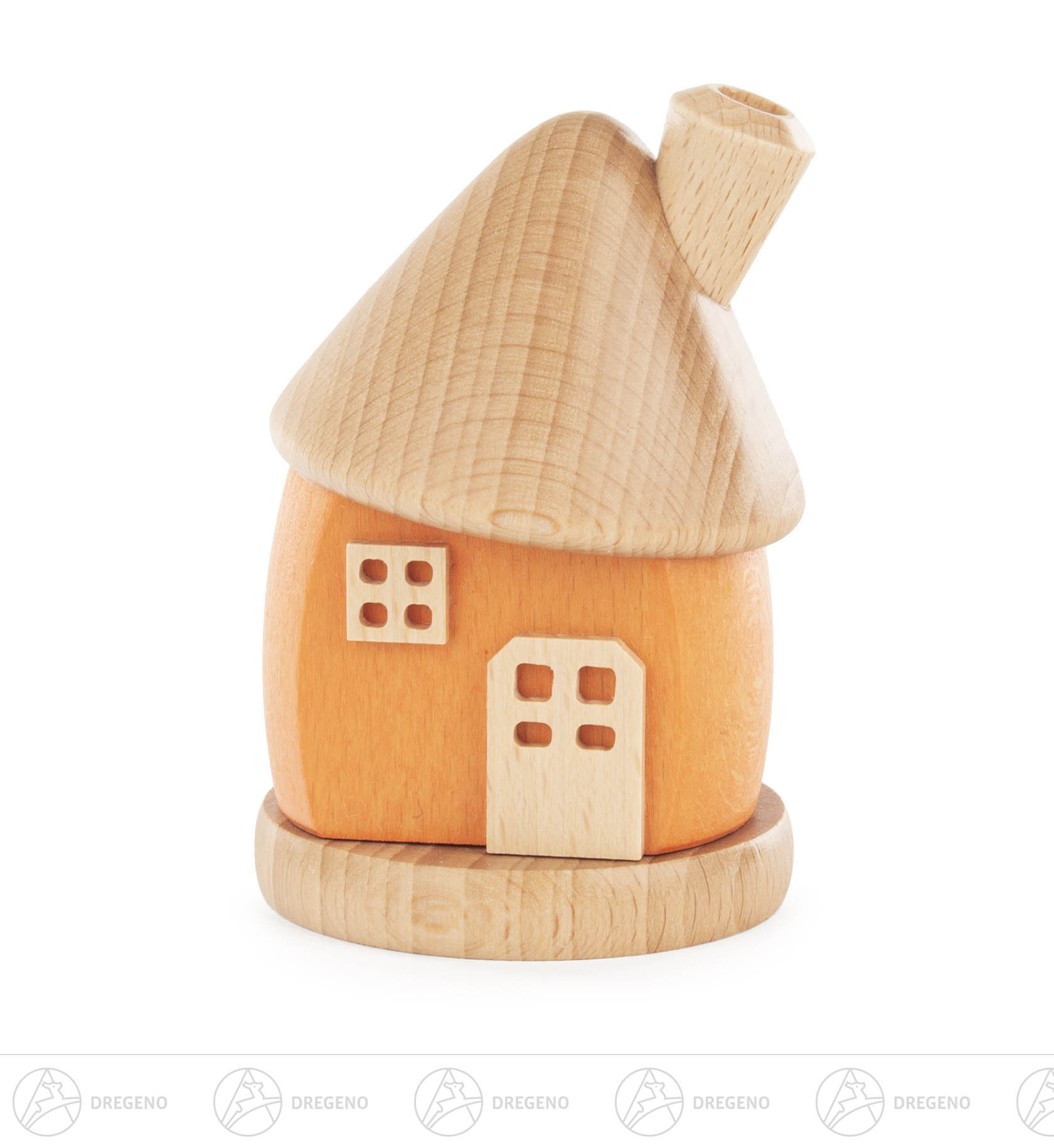 Räucherhaus orange 8,5cm