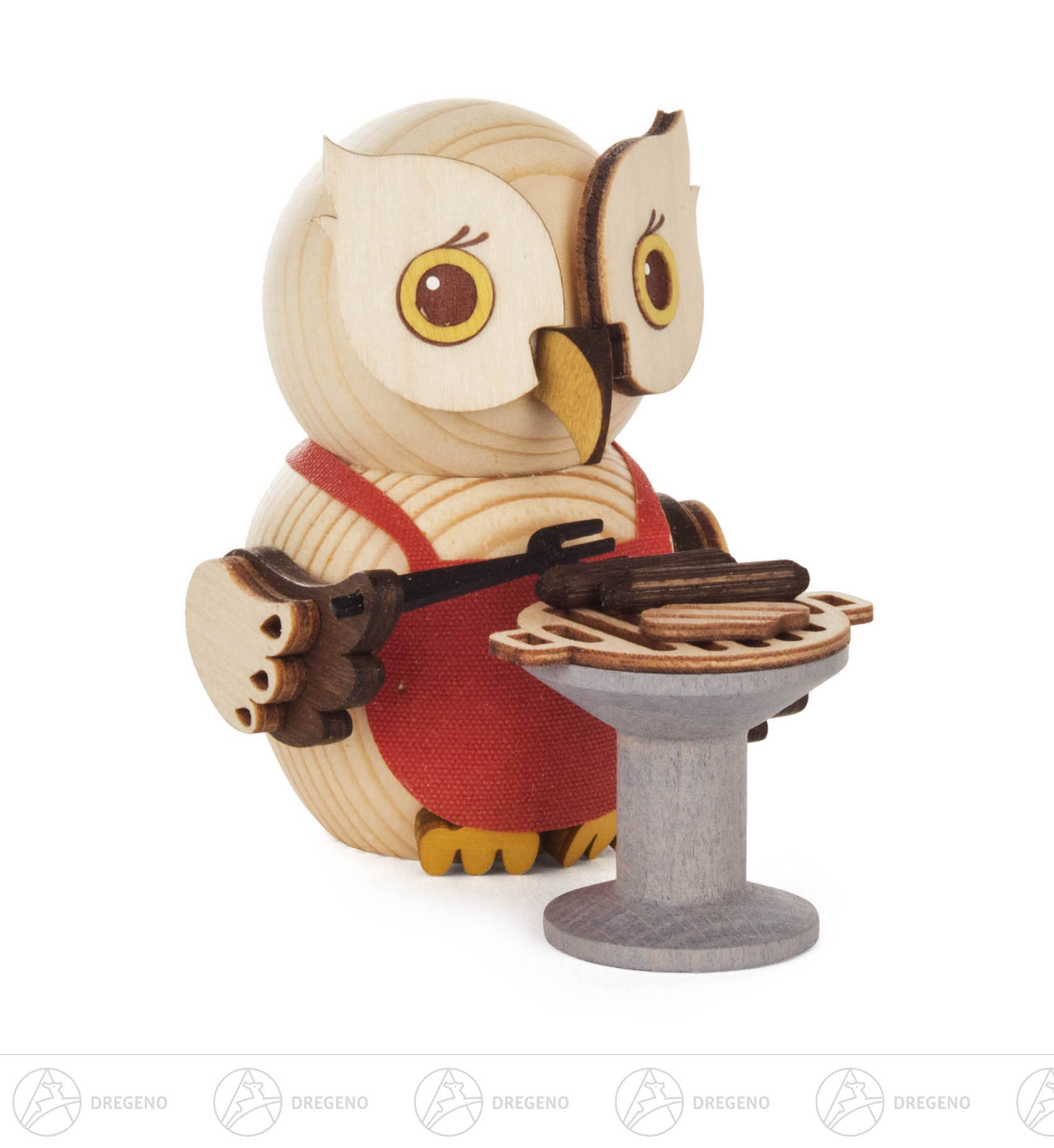 Mini-Eule mit Grill 7cm