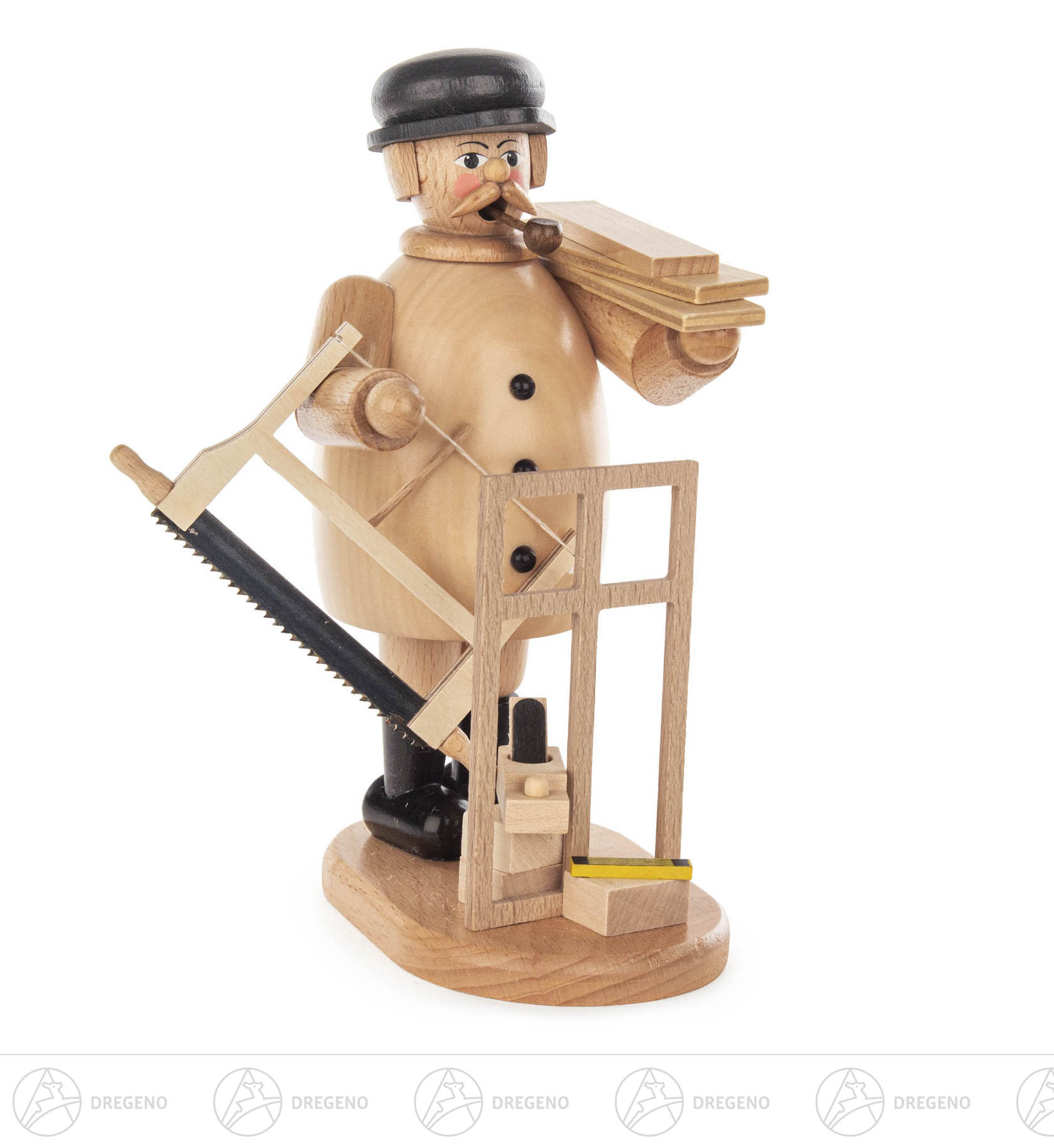 Räuchermann Tischler natur 20cm