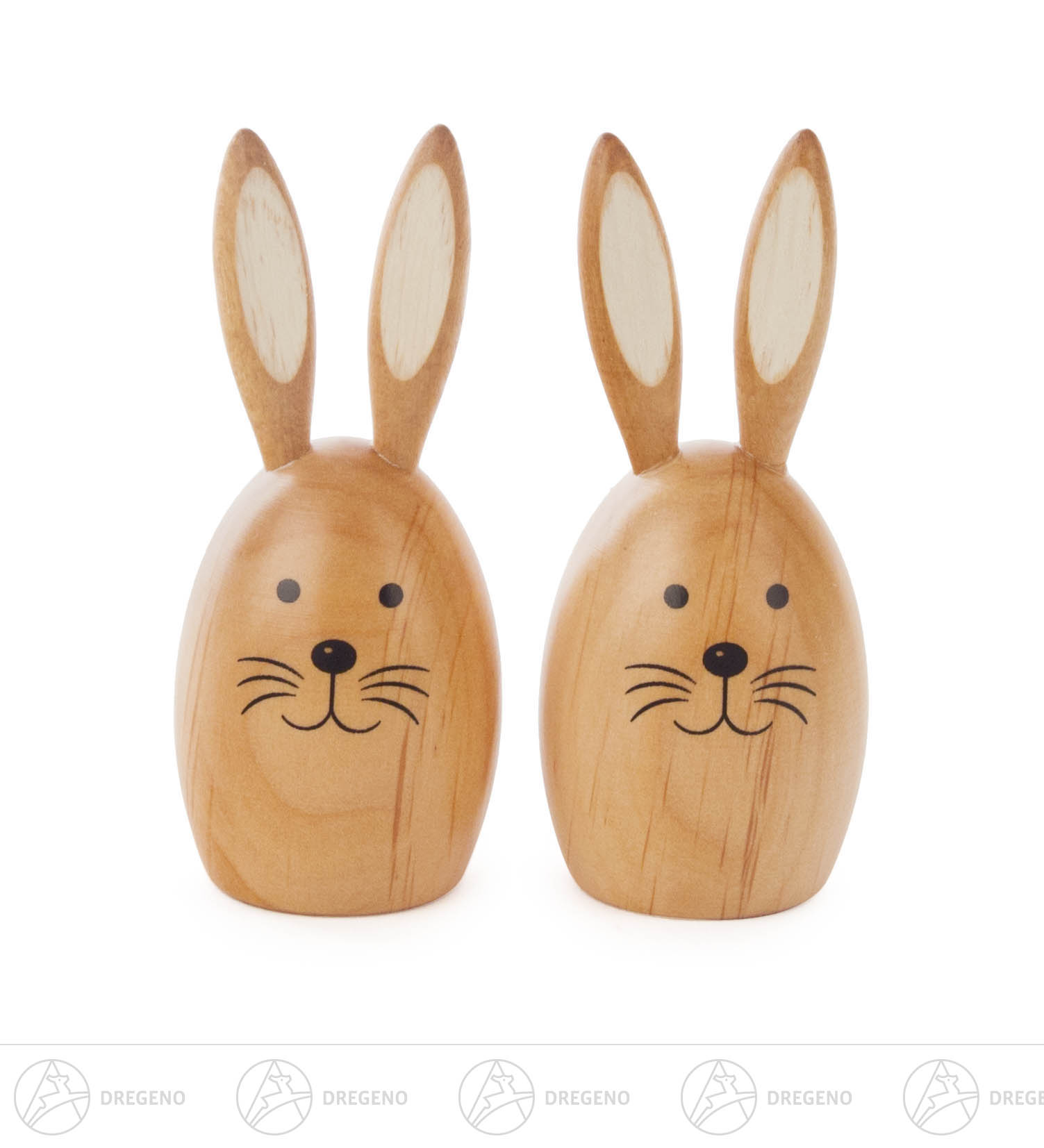 Hasenpaar, natur 6cm