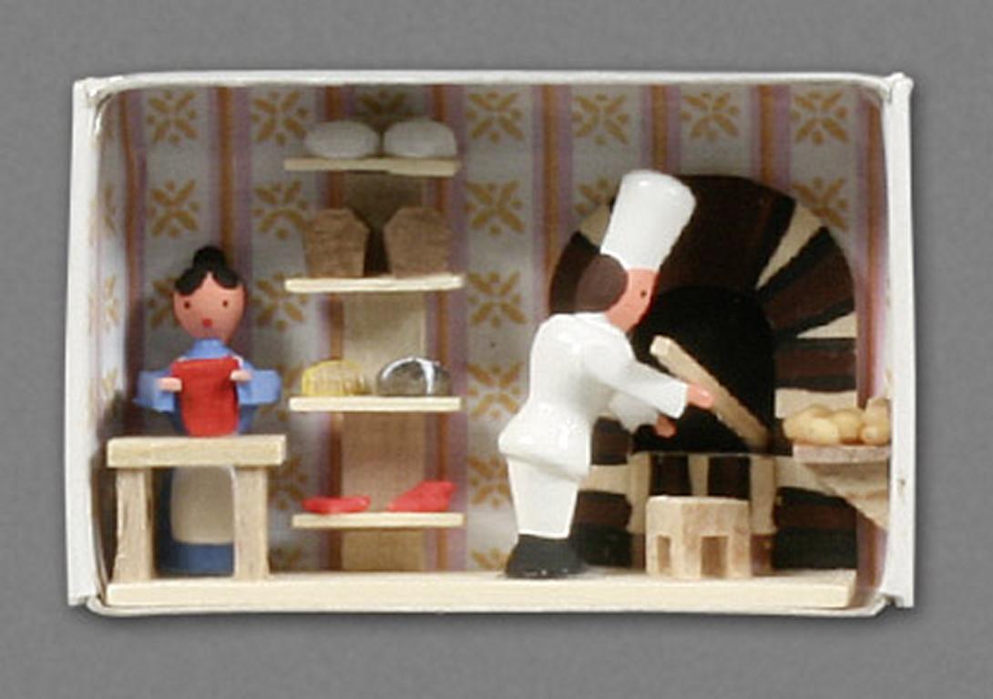 Zündholzschachtel Bäckerei Zündholzschachtel Bäckerei
