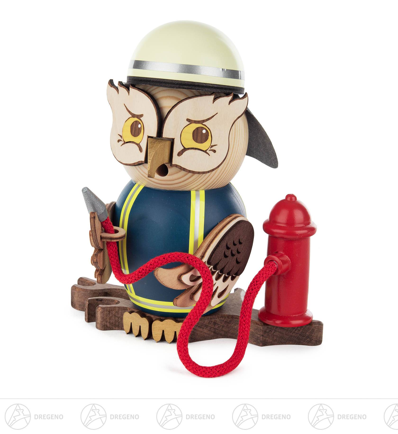 Räuchereule Feuerwehrmann