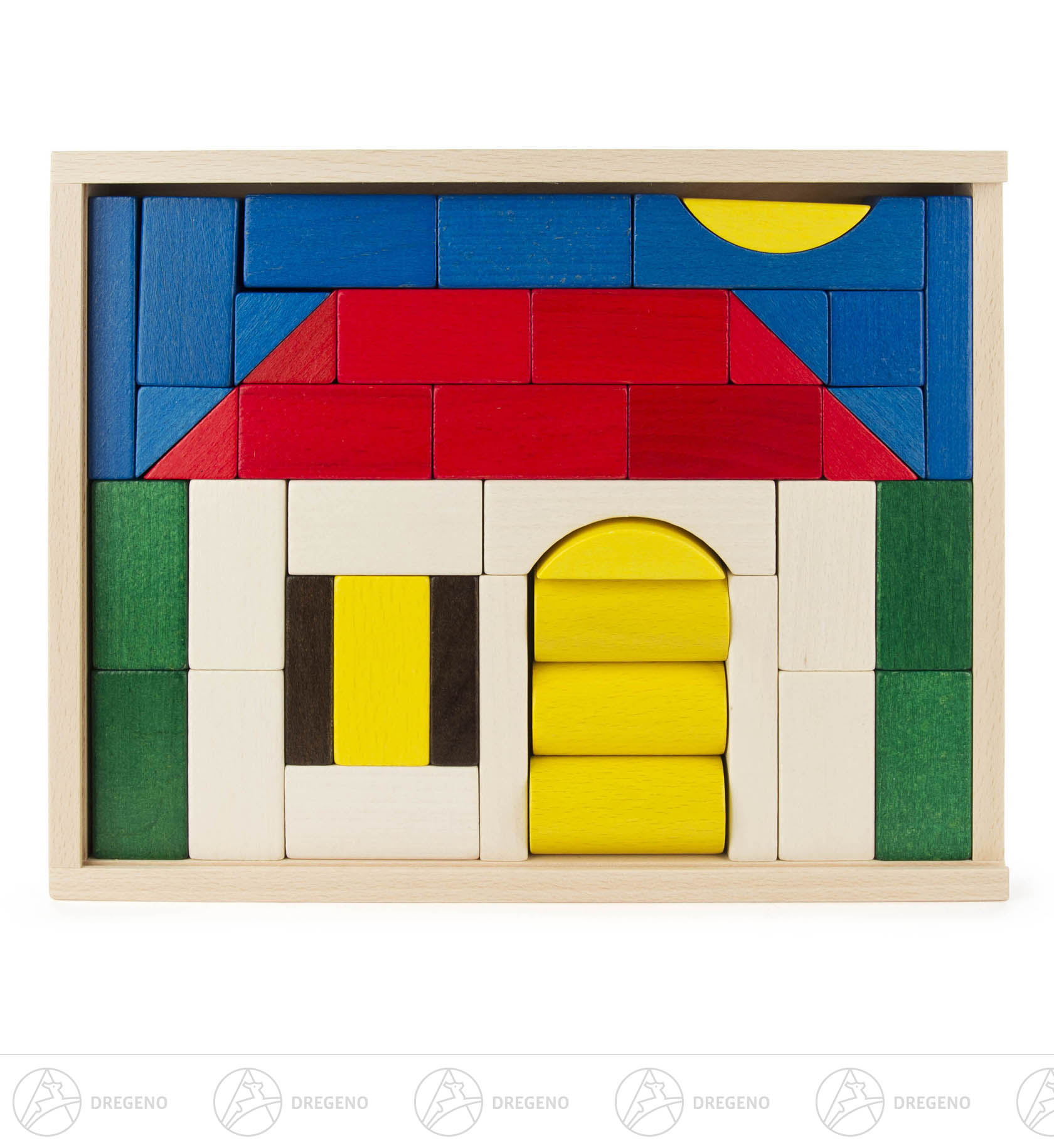 Baukasten Haus bunt 41 Teile