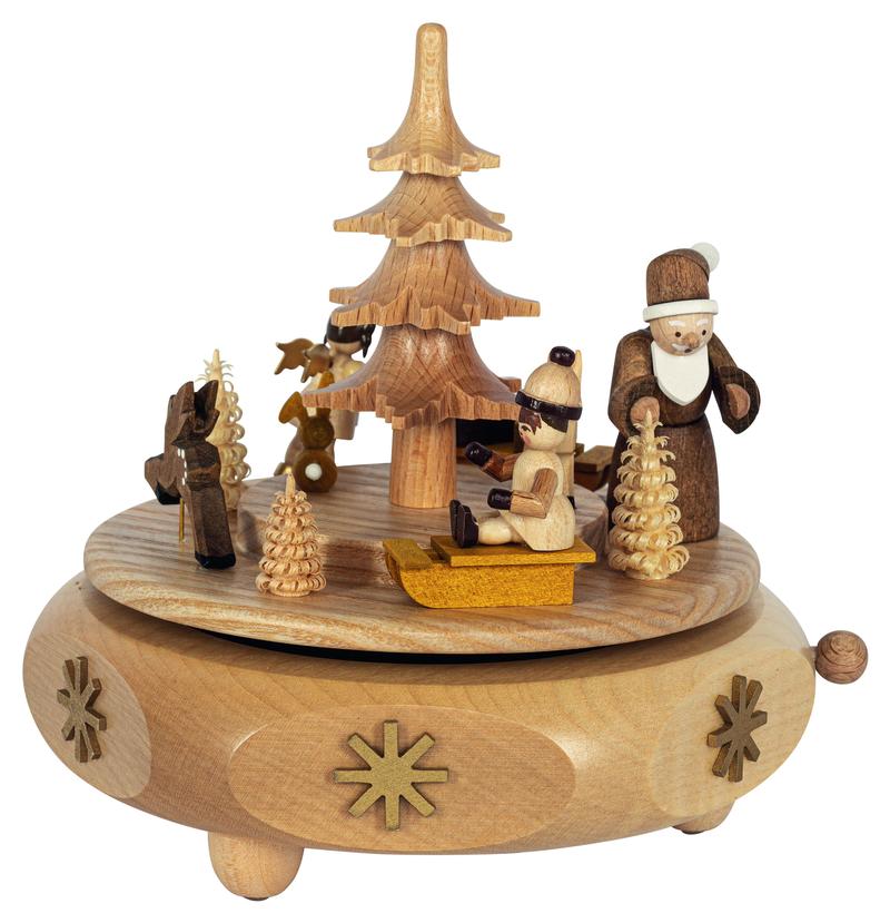 Spieldose Weihnachtsbescherung 18er Spw. H 16cm #1