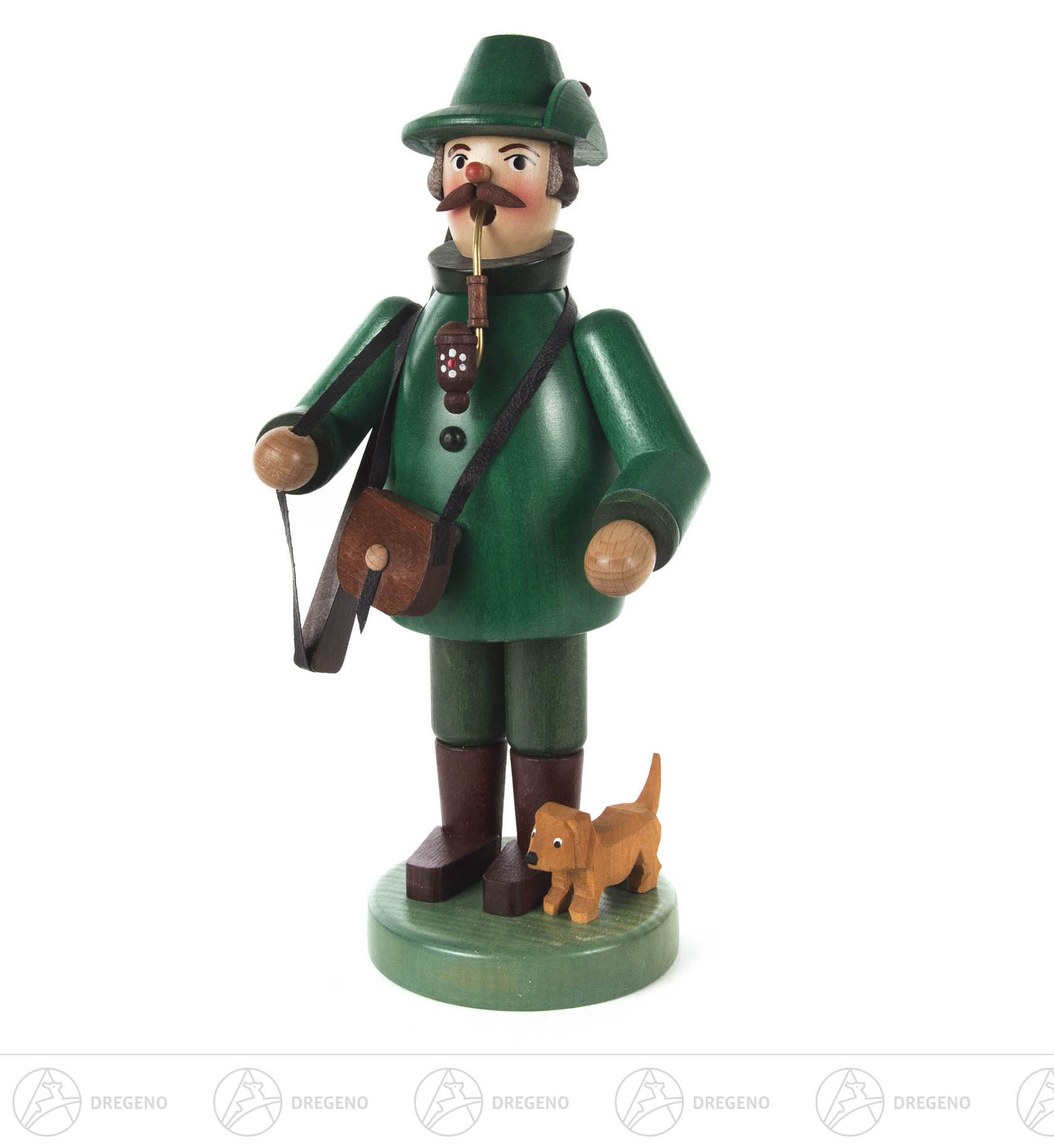 Räuchermann Förster mit Hund