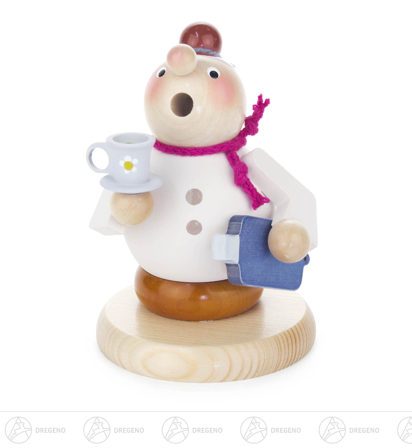 Räucherfrau Schlafmütze Oma mit Wärmflasche