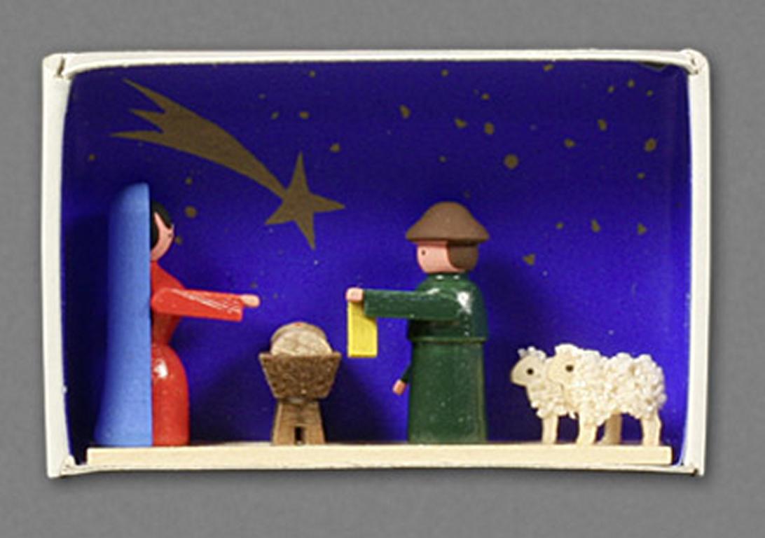 Zündholzschachtel Krippe
