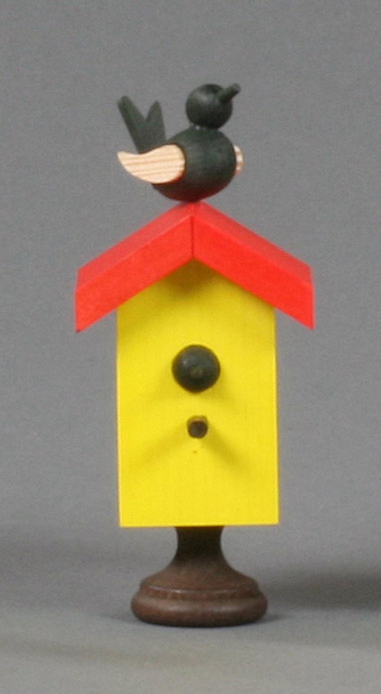 Starhaus mit Singvogel, farbig