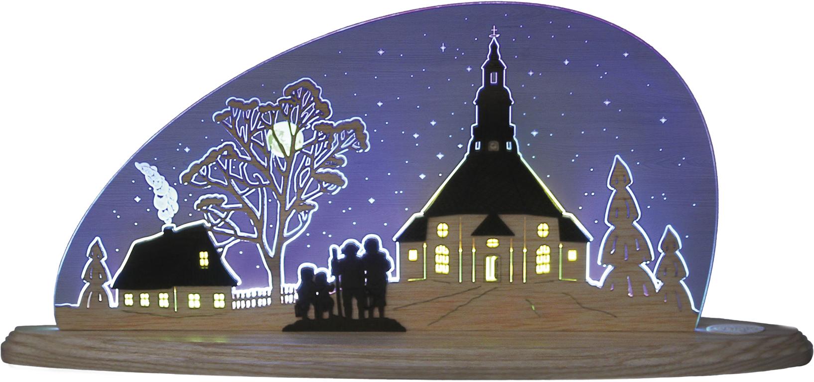 Motivleuchte Seiffner Kirche 47,0 x 22,0 x 8,2 cm Motivleuchte Seiffner Kirche 47,0 x 22,0 x 8,2 cm