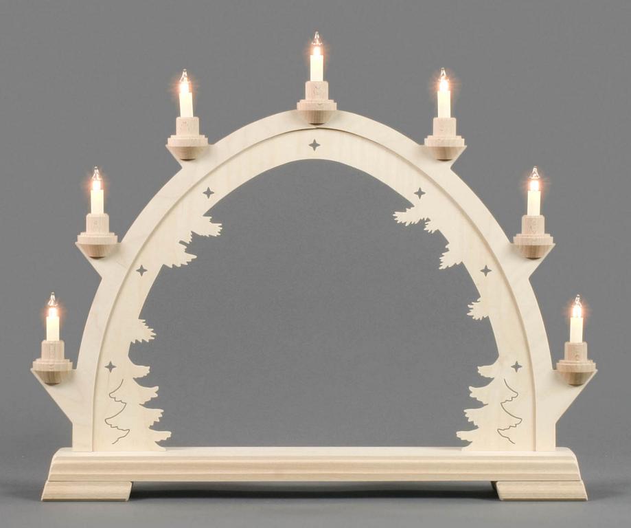 Rundbogen ohne Bestückung, elektrisch beleuchtet