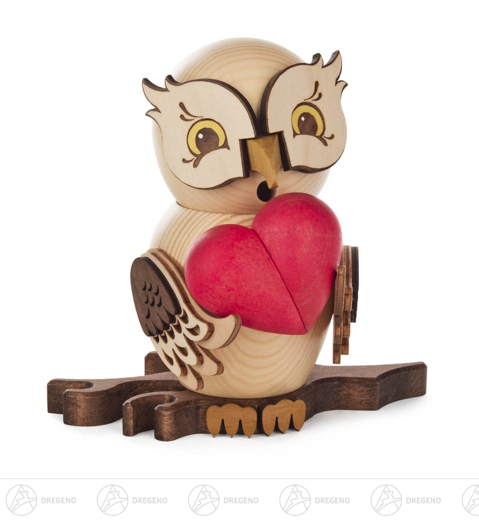 Räuchereule mit Herz