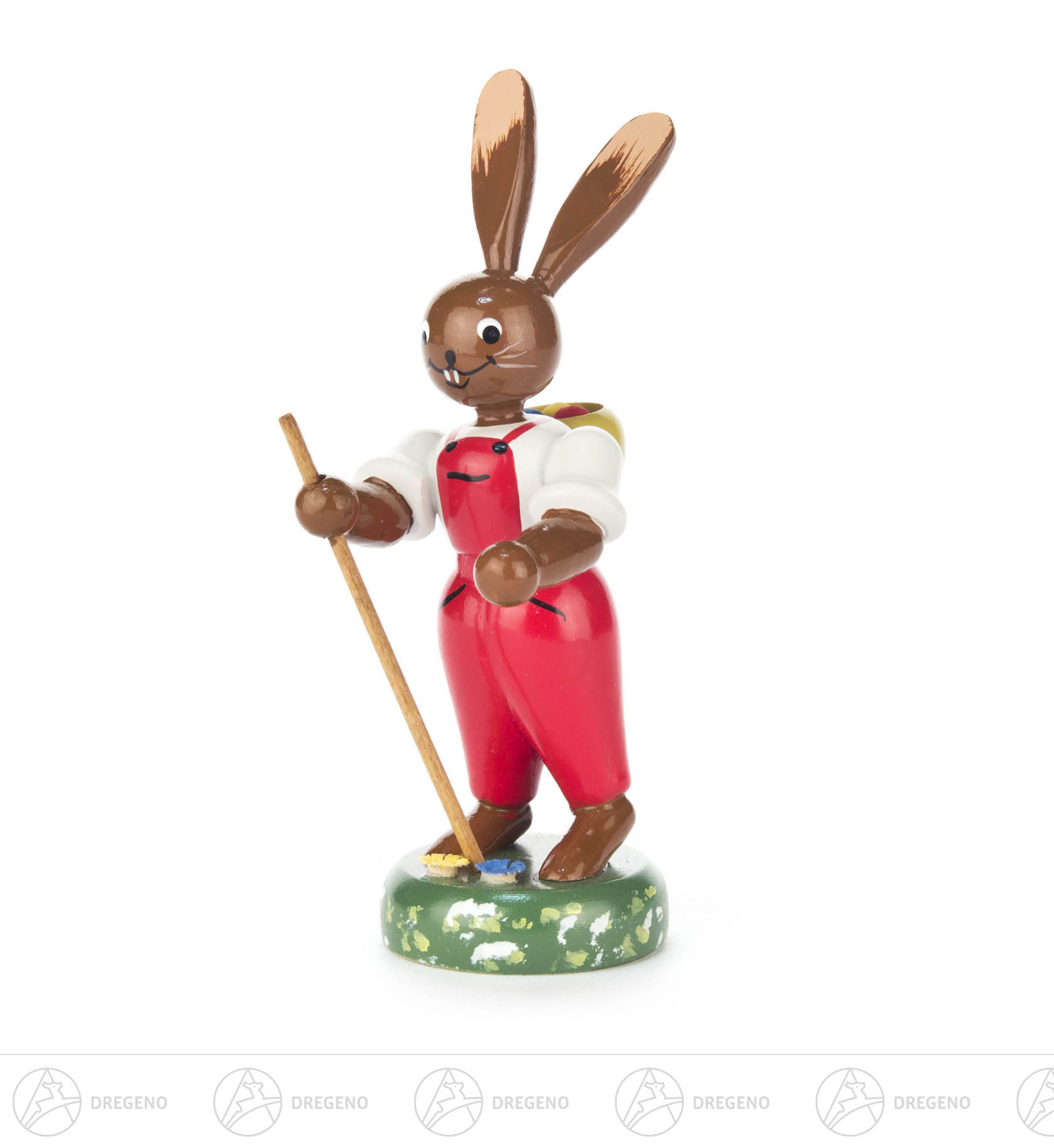 Hase mit Tragekorb 10cm