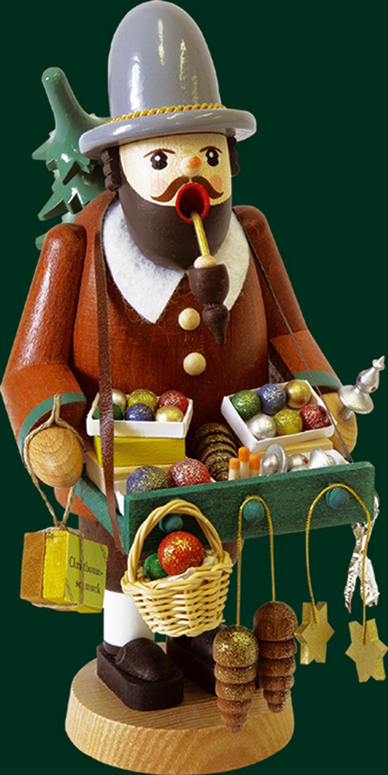 Räuchermann Baumschmuckhändler 18 cm Räuchermann Baumschmuckhändler 18 cm