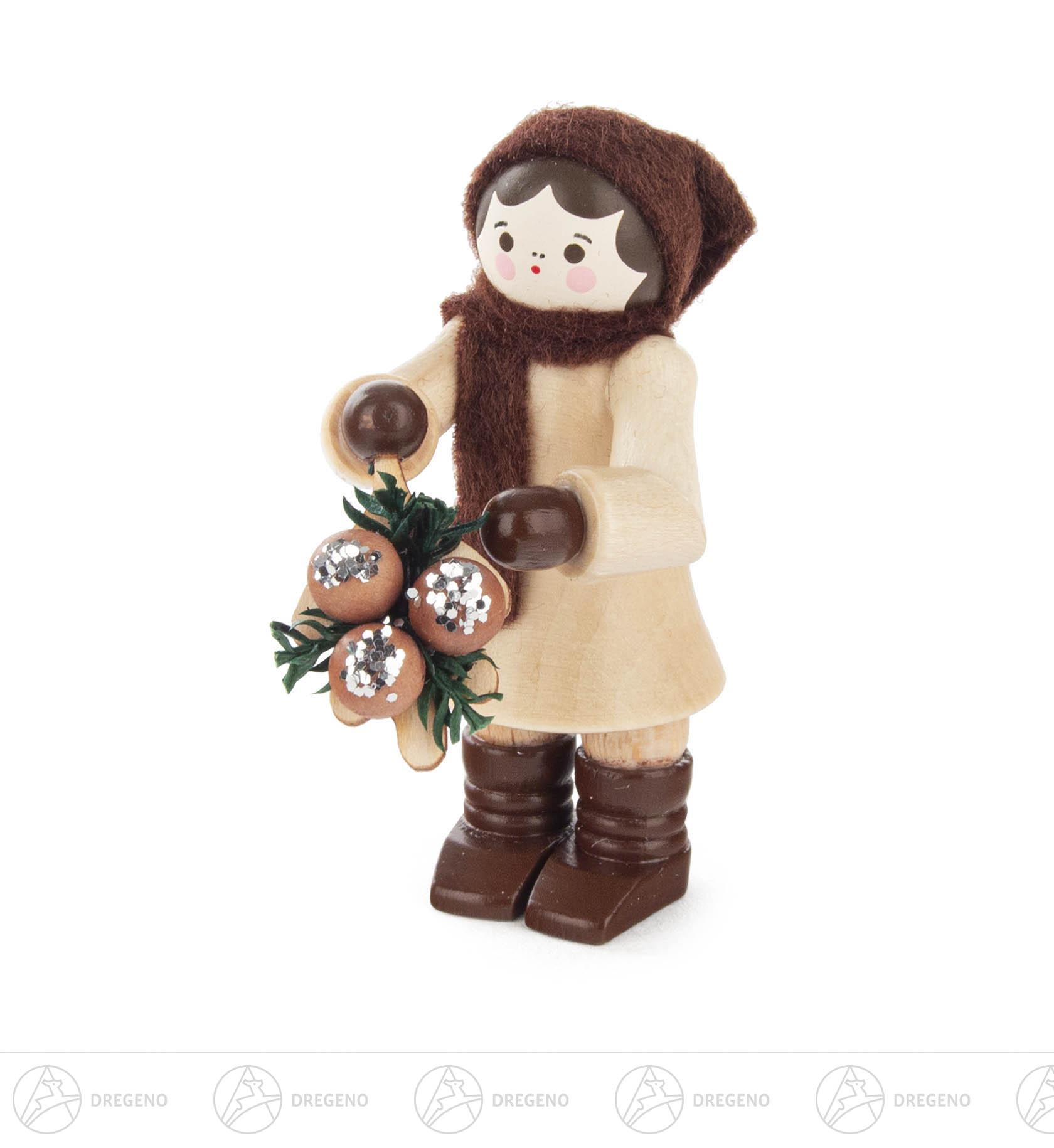 Frau mit Baumschmuck 6cm Frau mit Baumschmuck 6cm