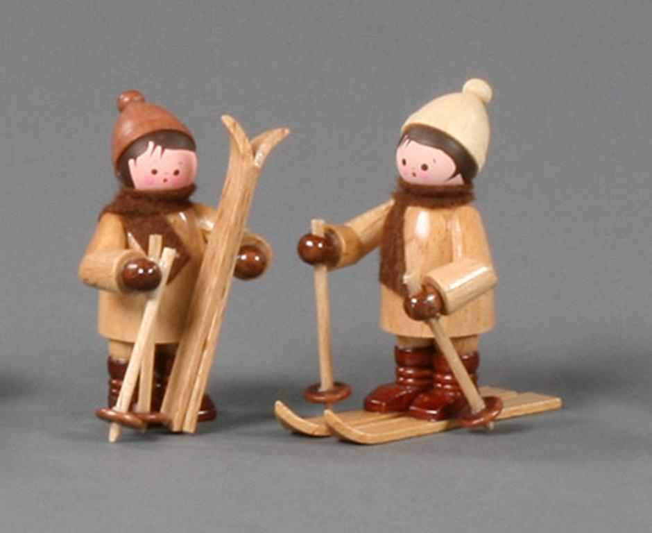 Kinder mit Ski natur (2) Kinder mit Ski natur (2)
