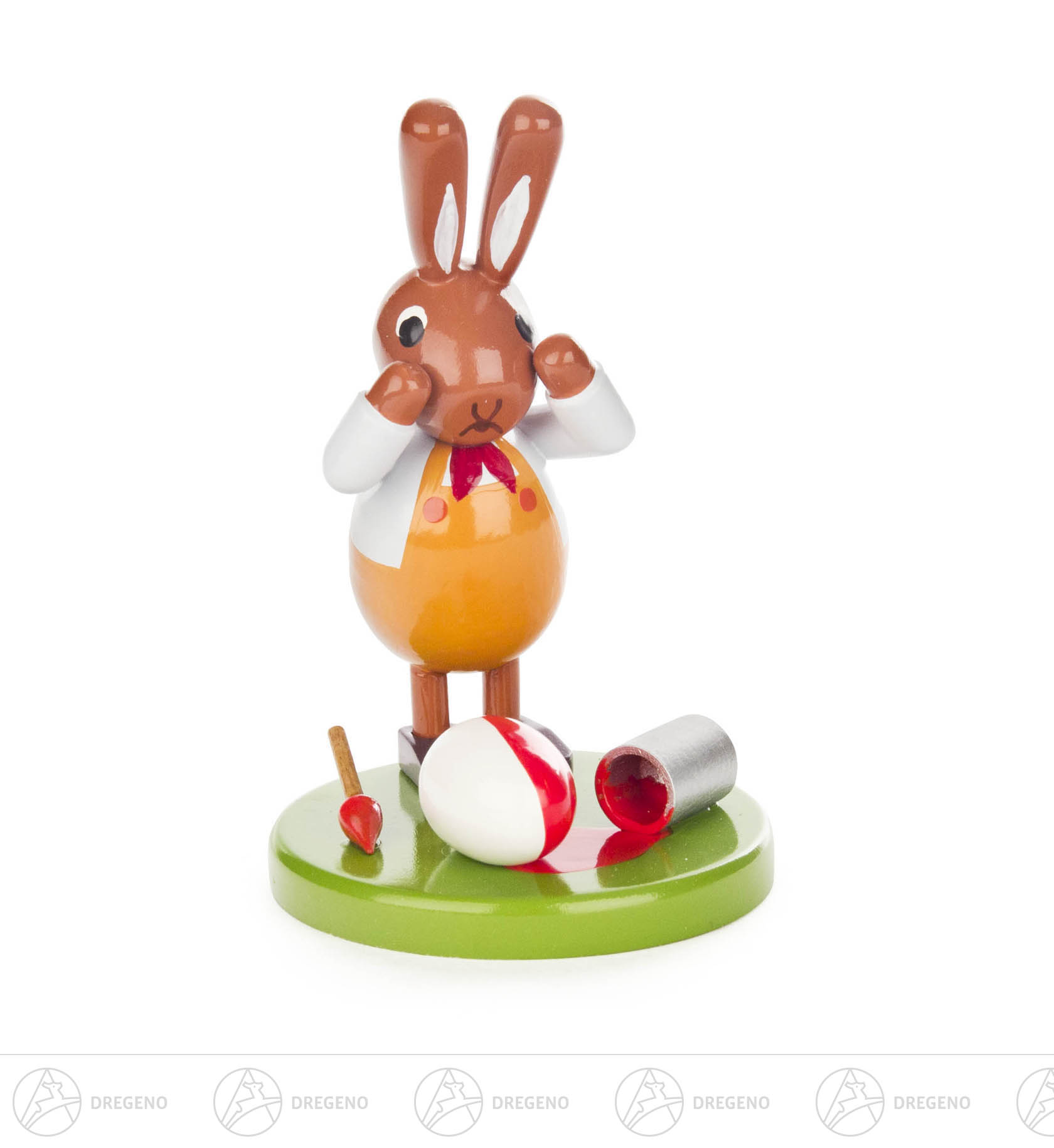 Hase mit Farbeimer klein 8cm