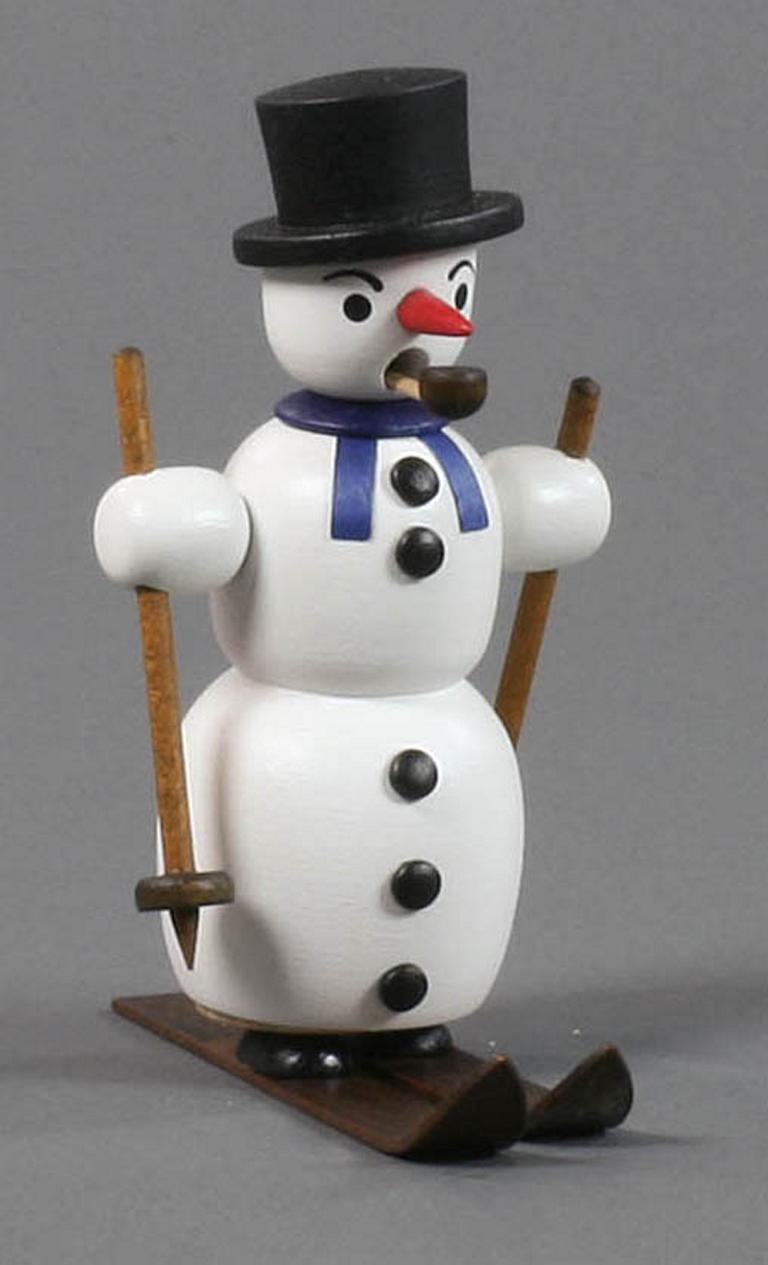 Räuchermann Schneemann auf Ski Räuchermann Schneemann auf Ski