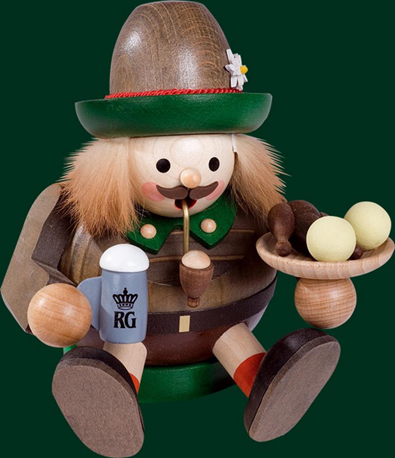 Kugelrauchmann Bayer, sitzend  14 cm