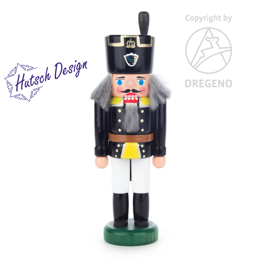 Nussknacker Bergmann schwarz-weiß, 15cm