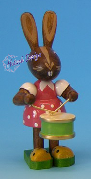 Osterhasenmädchen mit Trommel Osterhasenmädchen mit Trommel