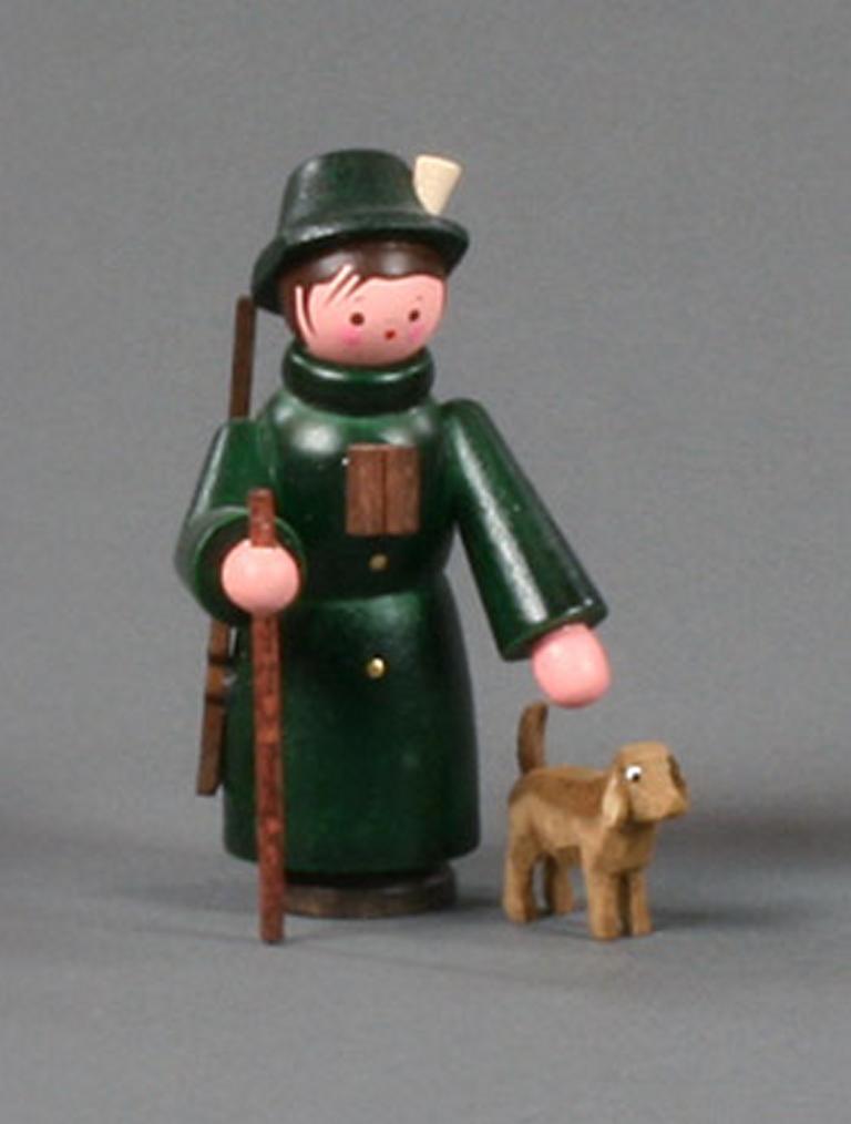Förster mit Hund farbig 6cm Förster mit Hund farbig 6cm