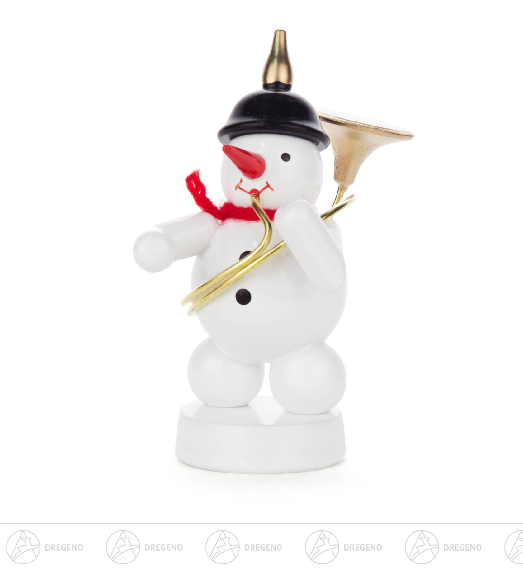 Schneemann mit Sousaphon 8cm