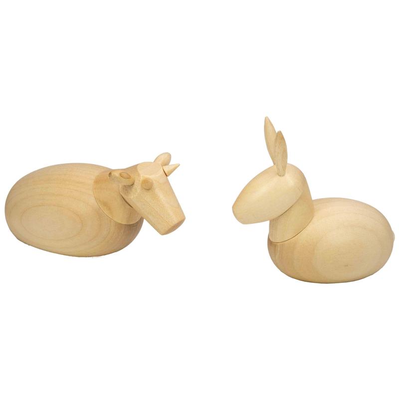Ochse & Esel natur 7cm Ochse & Esel natur 7cm