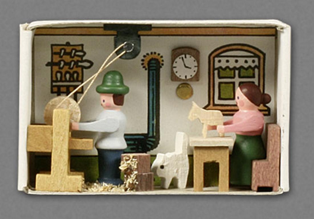 Zündholzschachtel Drehstube