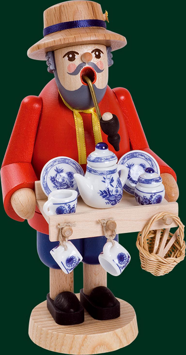 Räuchermann Porzellanhändler 18 cm Räuchermann Porzellanhändler 18 cm