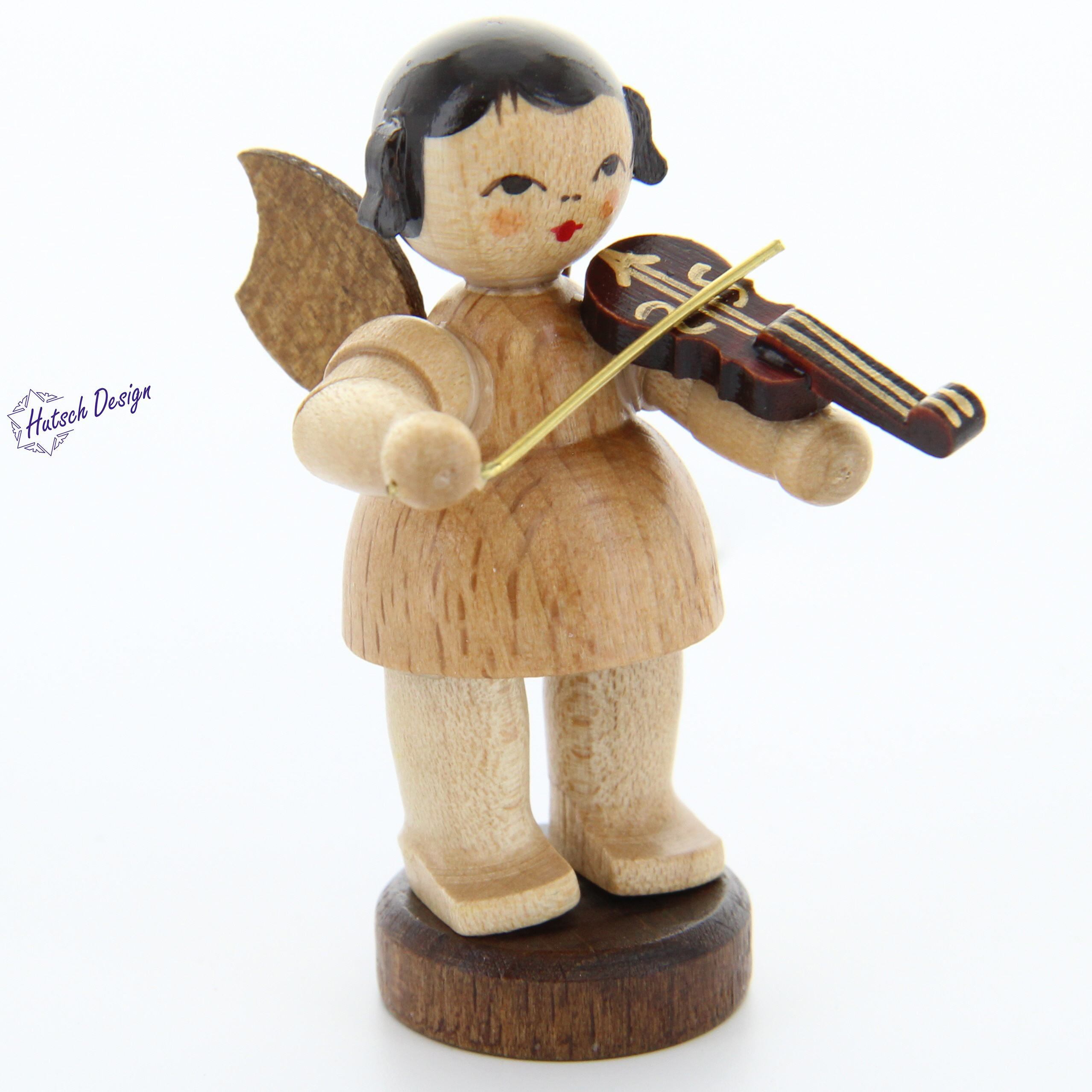 Engel stehend mit Violine, natur Engel stehend mit Violine, natur