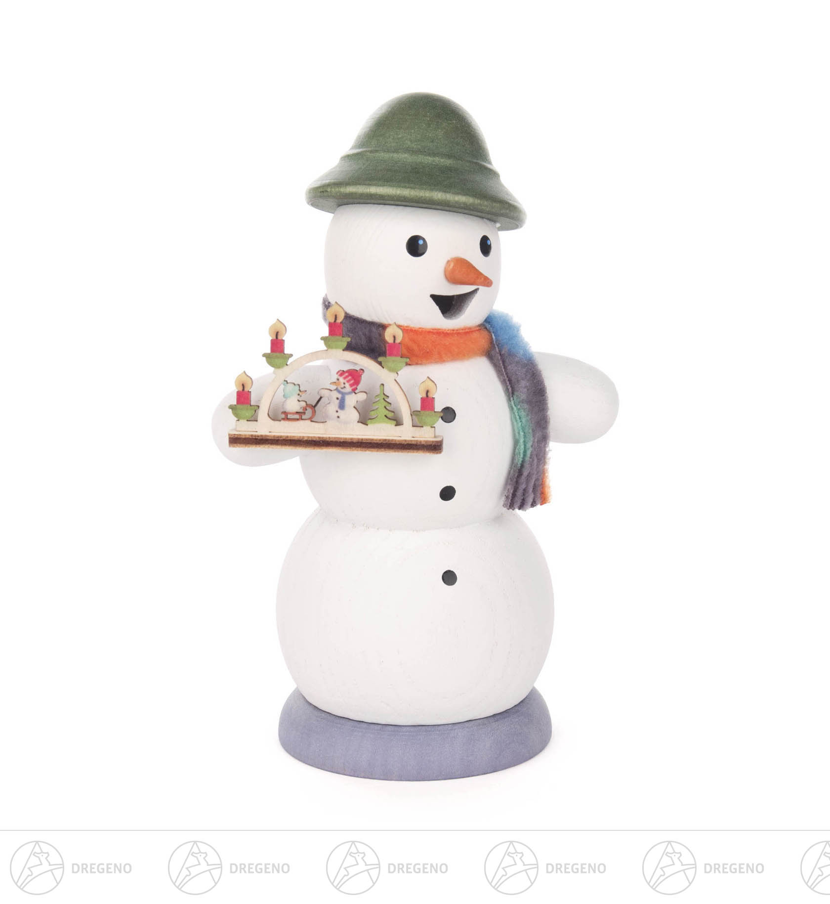 Räuchermann Schneemann mit Schwibbogen Räuchermann Schneemann mit Schwibbogen