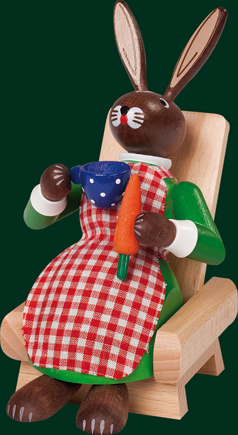 Häsin im Lehnstuhl  14 cm