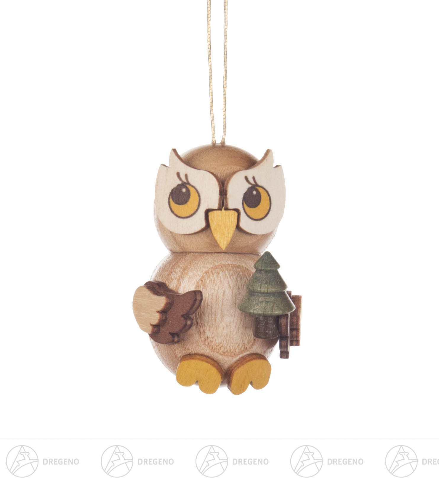 Behang Eulenkind mit Baum 4cm Behang Eulenkind mit Baum 4cm