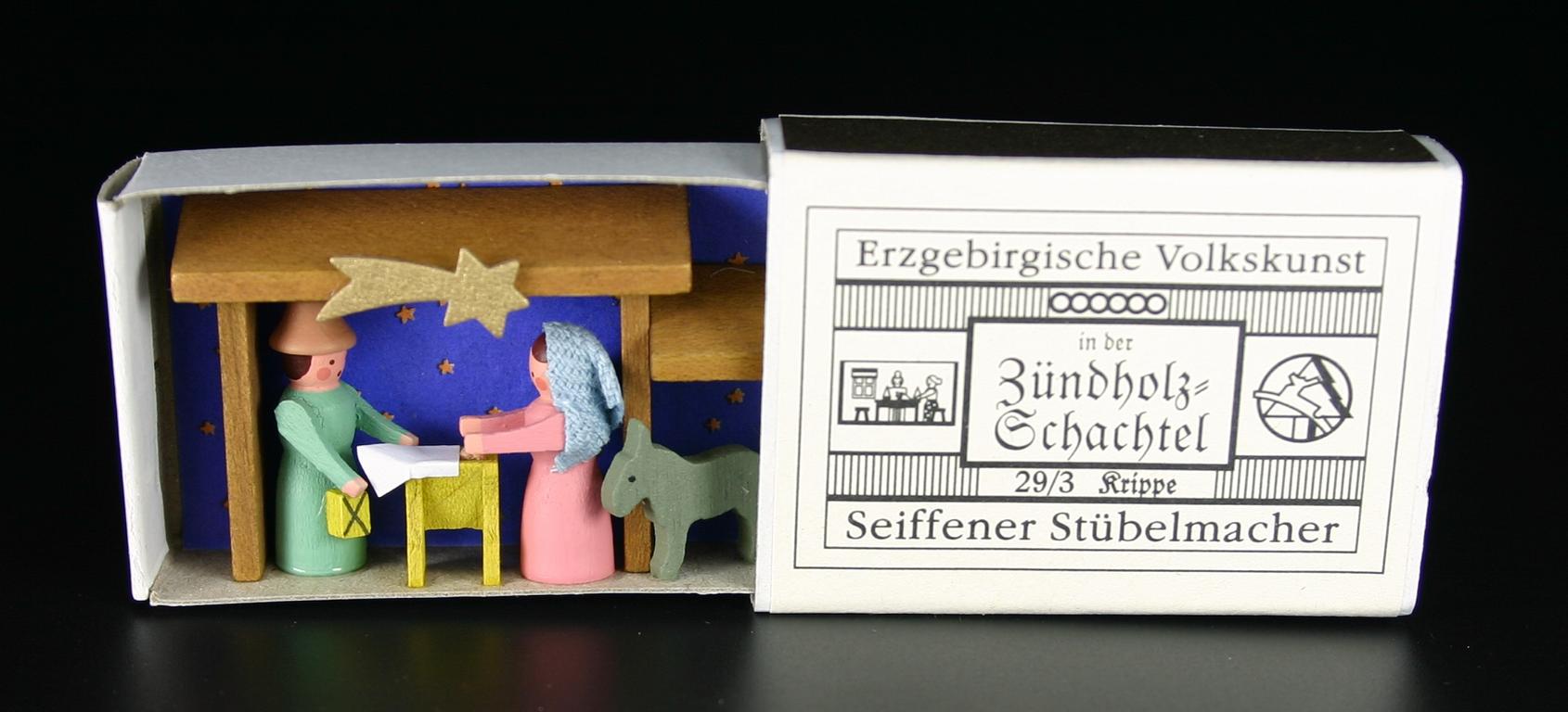Zündholzschachteln Krippe Zündholzschachteln Krippe