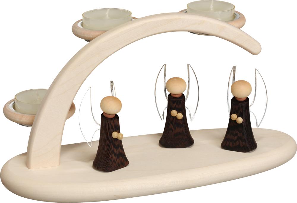 Leuchterbogen mit Engel 25x13x10cm